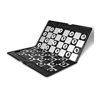 Andux Mini Portafoglio Pieghevole Tipo Scacchiera Magnetica Tascabile Gioco Da Tavolo PJXQ-01