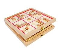 Andux Zone Sudoku Scatola da Gioco 3-in-1 in Legno SD-03 (Rosa)