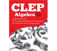 Andy Gaus Kathleen Morrison Sujata S Millick Sharon CLEP Algebra 20 (Tascabile)
