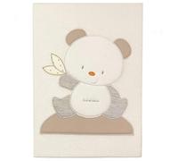 Andy & Helen 3/4470Cd03_P Coperta Letto Ricamata Cotone, Panna