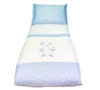 Andy & Helen 3/5012TE D50 Piumone Letto Sfoderabile Ricamato 140x110 cm + Federa, Cielo