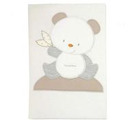 Andy & Helen 3/501Cd03_P Coperta Letto Ricamata Piquet, Panna