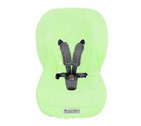 ANDY & HELEN® 9001 Copri Seggiolino Auto Spugna di Cotone 100% Copriseduta Universale, Antiallergico per Bambino e Neonato - Made in Italy (Verde)