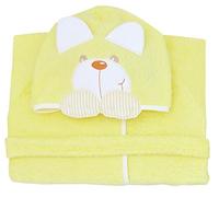 Andy & Helen 932XL Accappatoio Maniche Ricamato, Giallo