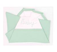 ANDY & HELEN® Lenzuolo Maxi Culla/co-sleeping. Set 3 pezzi: Lenzuolo sopra, Lenzuolo sotto con angoli e Federa, 100% Cotone, Verde