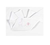 Andy & Helen - Set lenzuolo sopra e sotto per culle trasformabili o evolutive, sotto con angoli elasticizzati per materassi da 60/70 a 75/85, Rosa