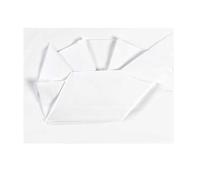 ANDY & HELEN® - Set lenzuolo sopra e sotto per culle trasformabili o evolutive, sotto con angoli elasticizzati. Tinta Unita Bianco