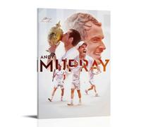 Andy Murray Tennis Star Art, poster artistico da parete, opera d'arte su tela, per camera da letto, soggiorno, 40 x 60 cm