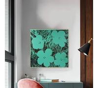 Andy Warhol "Fiori" Pop Art Tela Dipinto Opera d'Arte Poster Stampa Decorativa Immagine Decorazione da Parete Decorazione per la Casa (60x60cm/Senza Cornice)