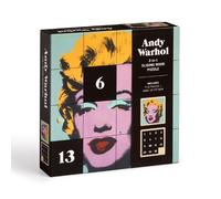 galison Puzzle scorrevole in legno Andy Warhol: Marilyn 2in1 (16 pezzi