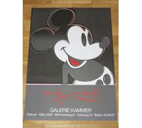Andy Warhol Poster MORDI MOUSE 1982 Mostra Stampa Verticale Pop Originale