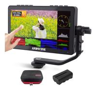 ANDYCINE A6 MAX 5,5 pollici 4k DSLR Camera HDMI Monitor Bundle+Batteri Custodia per il Trasporto+Touch Screen + Micro HDMI Cavi 3D LUT 1080P 4K HDMI , supporto trasmettitore wireless