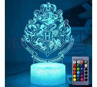 ANDYLV Harry, lampada notturna a LED 3D 3D, idea regalo, luce notturna a LED 3D per bambini, sette colori, Smart Touch, dimmerabile, visione tridimensionale, regalo per i tuoi bambini