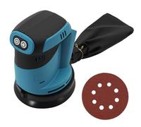 ANEELV Levigatrice orbitale da 125 mm con 6 livelli di potenza, compatibile con batteria Makita da 18 V, levigatrice orbitale per levigare, lucidare e levigare superfici (senza batteria)