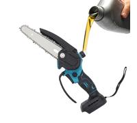 ANEELV Mini motosega a batteria da 6 pollici con motore senza spazzole e olio automatico, blocco di sicurezza - motosega per legno e rami, compatibile con batteria Makita da 18 V (senza batteria)