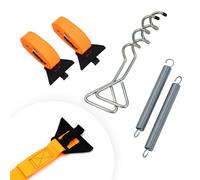 ANEELV Set di corde per tende da campeggio compatibili con la maggior parte delle marche Thule/Fiamma, cinghie rinforzate nere (colore arancione)