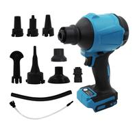 ANEELV Soffiatore ad alta velocità, 447 MPH, senza spazzole, compatibile con batteria Makita da 14,4 V/18 V, per garage, officina, pulizia della casa, solo utensili, senza batteria