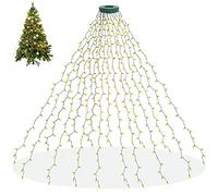 aneeway Luci di Natale Bianco Caldo, Catena Luminosa Luci Natalizie, 16 Stringhe da 2m, 8 Modalita, Funzione di memoria, Per Albero di Natale di 150-240cm Salotto Giardino Feste Natale Matrimonio
