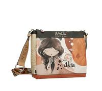 Anekke Tracolla a 3 scomparti - Design funzionale | Interno foderato e tasche - Misure: 28x24x8 cm - Accessori e Accessori Donna, Vari