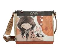 Anekke Tracolla a 3 scomparti - Design funzionale | Interno foderato e tasche - Misure: 28x24x8 cm - Accessori e Accessori Donna, Vari