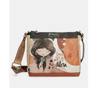 Anekke Tracolla a 3 scomparti - Design funzionale | Interno foderato e tasche - Misure: 28x24x8 cm - Accessori e Accessori Donna, Vari