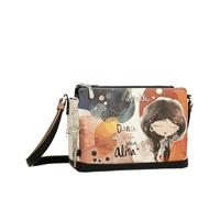 Anekke Tracolla stampata 3 scomparti Alma - Stile funzionale | Maniglia regolabile e tasche - Dimensioni: 29x20x10 cm - Accessori e accessori Donna, Vari