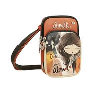 Anekke Mini tracolla con tasca anima - leggera e funzionale | interno foderato e maniglia regolabile - Dimensioni: 12x19x5 cm - Accessori e accessori Donna, Vari