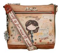 BORSA A TRACOLLA PEACE & LOVE CAMEL ANEKKE