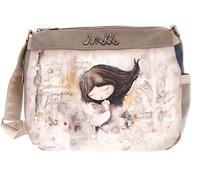 Anekke Tracolla grande Memories - Stile versatile con tasca posteriore, interno foderato e manico regolabile, dimensioni: 33 x 26 x 13 cm, Vari