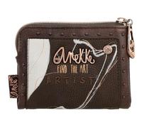 Anekke Billetero marrón pequeño RFID Nature Shodō