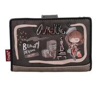 Anekke borsa Mademoiselle RFID Wallet Multicolor marrone scuro