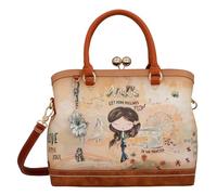 Anekke Bolso de boquilla Peace & Love Camel