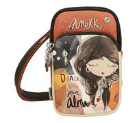 Anekke Mini tracolla con tasca anima - leggera e funzionale | interno foderato e maniglia regolabile - Dimensioni: 12x19x5 cm - Accessori e accessori Donna, Vari