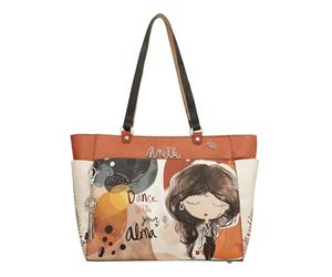 Anekke Borsa a Tracolla Grande - Ampia e Versatile | Tasche esterne e Doppia Maniglia - Dimensioni: 41x33x15 cm - Accessori e Accessori Donna, Vari
