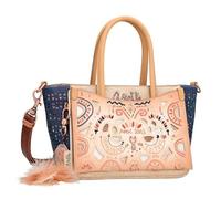 Anekke - Borsa da donna - Borsa in ecopelle da donna con 2 manici corti, tasche, tracolla e chiusura lampo Menire - Accessori e accessori donna - Misure 23 x 17 x 14 cm, multicolore, Talla única