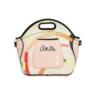 Anekke | Borsa pranzo in neoprene ALMA-SMART | Piccolo frigorifero pranzo box donna originale con tracolla | 31 x 30 x 13,5 cm | Multicolor