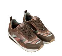 Anekke Sneakers Core in Pelle e Stampa Multicolore, ispirate alla stratificazione della Terra, marrone, 38 EU