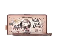 Anekke Hollywood Portafoglio Protezione RFID 18.5 cm marrone