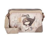 Anekke Tracolla doppio scomparto Memories - Funzionalità compatta, chiusura lampo e tracolla regolabile | Dimensioni: 24 x 16 x 8 cm, Vari