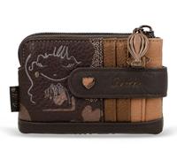 Anekke Monedero pequeño Voyage | Tasca Multi-Card, Esterno in Polyester, Interno in PU, Ciondolo Mongolfiera, Peso 75 g