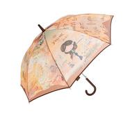 Anekke Ombrello Lungo Peace & Love Ispirazione Artistica, Stile Classico con Dettagli Colorati