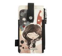 Anekke Porta carte RFID Anima - Protezione e Stile | Scomparti multifunzionali - Misure: 16x9x1 cm - Accessori e accessori Donna, Vari