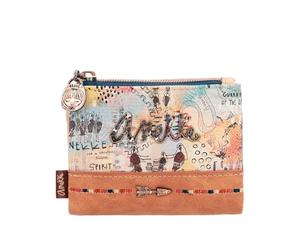 Anekke Portafoglio Flessibile Piccolo RFID, BILLETTERE Bianco Donna, Multicolore