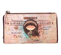 Anekke Portafoglio Morbido 36609-907 Multicolore 18x10x2 Donna BILLETTERE Bianco