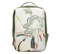 Anekke | Zaino da viaggio da donna Collezione Smart | Borsa sintetica da donna Tasca Computer integrata | 30 x 43 x 17 cm | Colori Verde, verde, 30 x 43 x 17 cm