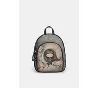 Anekke Zaino Real con tasca frontale Marrone con motivo