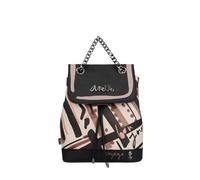 Anekke zaino tempo libero zaino Parisian Backpack With Flap Multicolor multicolore