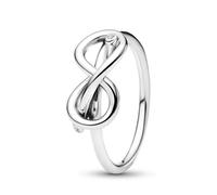 PANDORA Moments 193759C01-58 - Anello in argento sterling con zirconi, misura 58, Argento sterling, Zirconia cubica