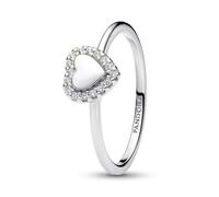 PANDORA Timeless 193801C01-52 - Corona a forma di cuore, in argento sterling con zirconi, misura 52, Argento sterling, Zirconia cubica