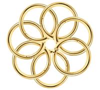 Anelli a chiave piatta da 10 pezzi Flat Circles Chain Feeching Rings